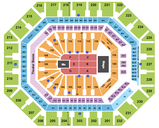 Footprint Center PowerHouse Seating Chart